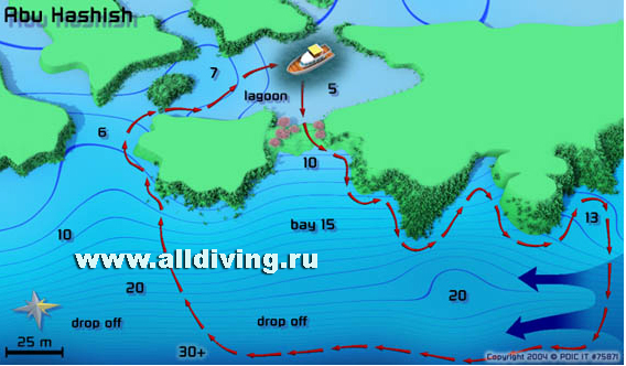 Merülőhely térképe