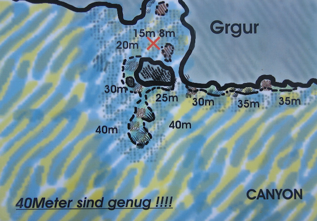 Merülőhely térképe