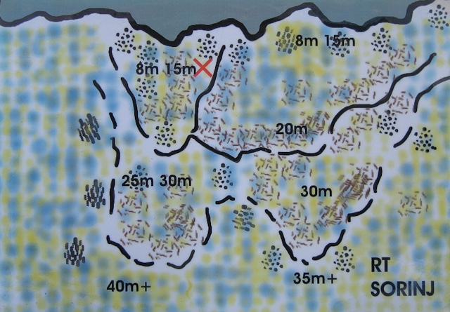 Merülőhely térképe