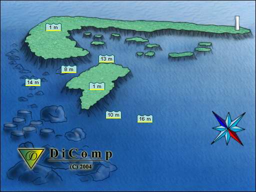 Merülőhely térképe