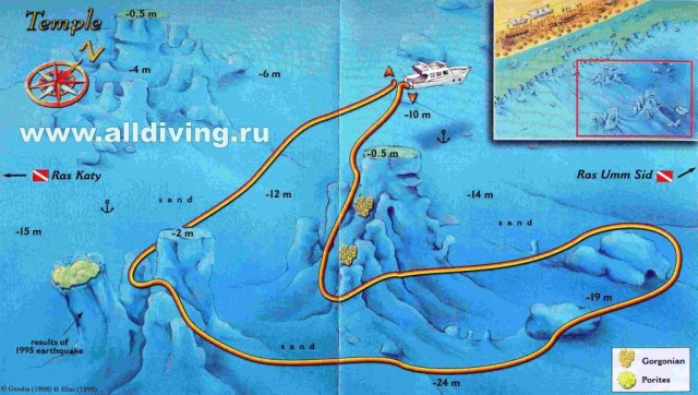 Merülőhely térképe