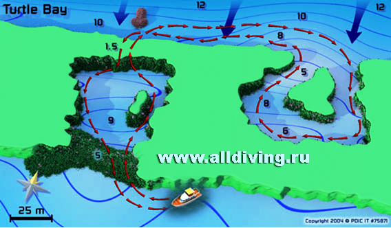 Merülőhely térképe