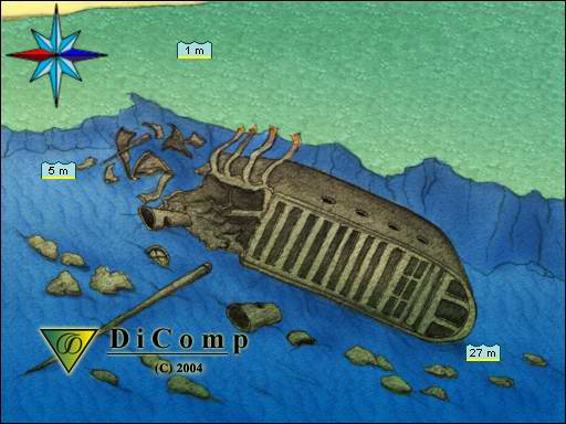 Merülőhely térképe