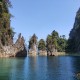 Khao Sok Nemzeti Park jelképe ez a hármas szikla