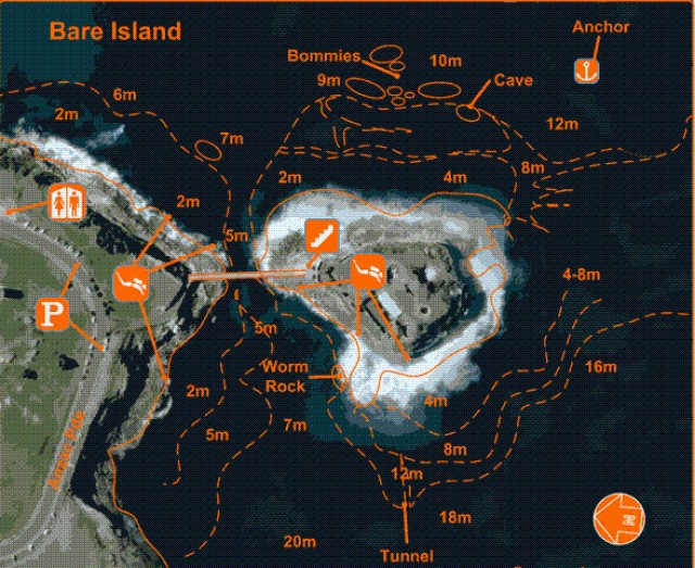 Merülőhely térképe