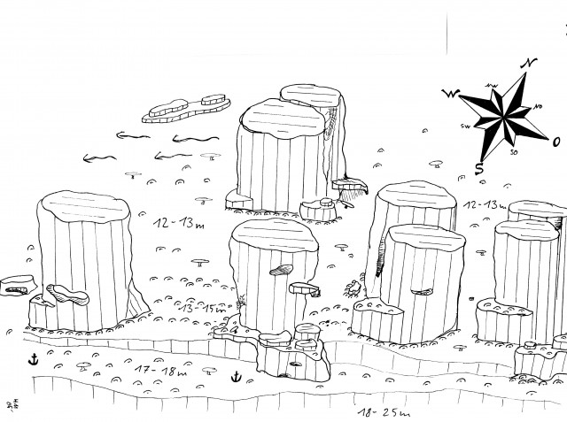 Merülőhely térképe