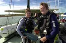 Suzie Lack Sasha Muller a Coral Divers oktatói