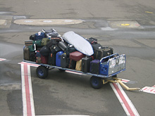 Csomagok a repülőtéren