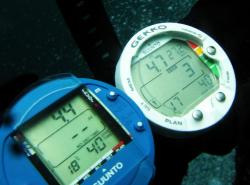 1. merülés, biztonsági megálló