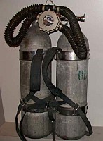 Régi búvár légzőkészülék