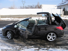 Peugeot 308cc tetőnyitás fázis